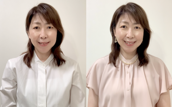 アラフォー婚活女性は、温かみのあるピンク色のトップスを着ると印象アップできる